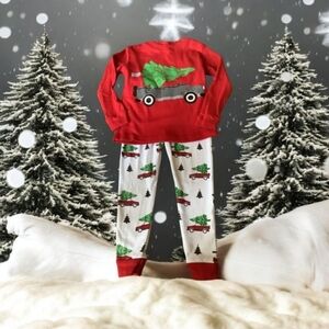 PJ  Christmas pajamas two years tree &  truck ready for santa 🎄